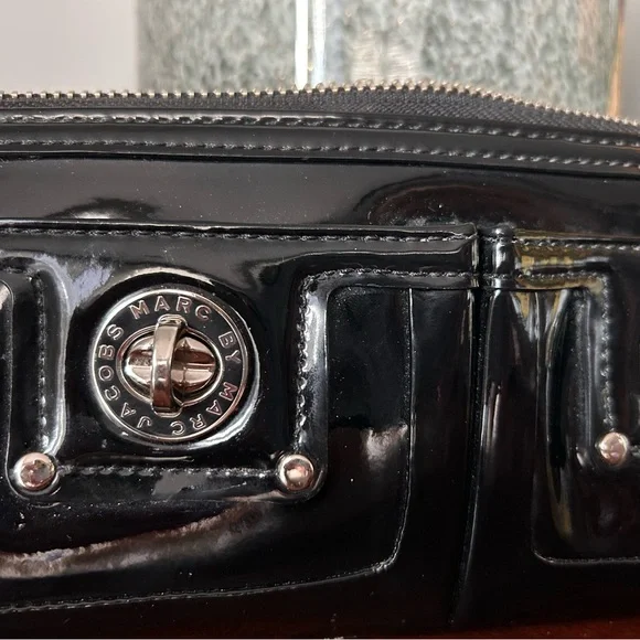 Marc by Marc Jacobs Black Patent Leather Clutch - Picture 3 of 8